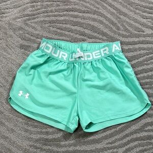 Under Armour Youth Light Green Athletic Shorts